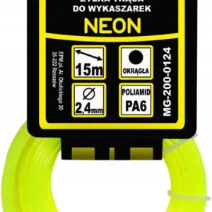 ŻYŁKA DO WYKASZARKI OKRĄGŁA NEON 1,3MM 15M Tani